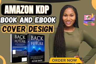 do book cover design for KDP, amazon kindle and amazon KDP book publishing