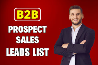 build b2b prospect sales leads list for your business