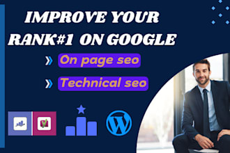 do on page and technical SEO using rankmath or yoast for your website
