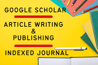 write and publish research article in google scholar high indexed journal