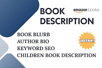 write your selling amazon book description or book blurb
