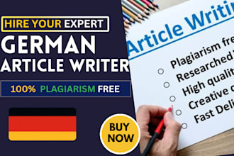 write, edit and proofread german articles or SEO blog post