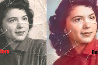 restore, enhance, and upscale low quality picture professionally