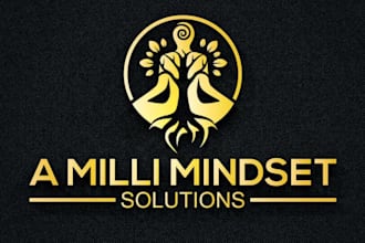design amazing classic mindset logo with new concept
