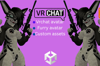 custom 3d furry avatar vrchat avatar vrc character 3d nsfw model vrm vtube anime