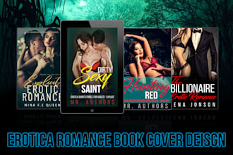 do erotic, romance book or ebook cover design