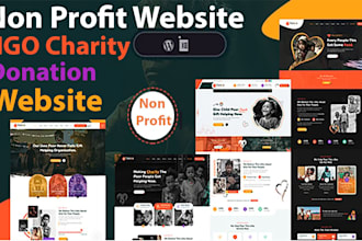 design wordpress non profit website for ngo charity donation