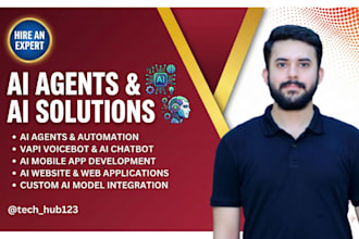 develop ai agents, vapi ai chatbot or voicebot, ai mobile app, and ai websites