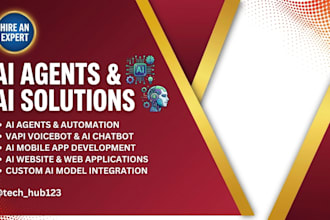 develop ai agents, vapi ai chatbot or voicebot, ai mobile app, and ai websites
