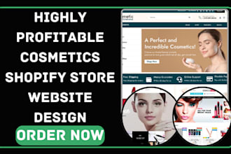 design cosmetic store cosmetic website makeup store makeup website shopify store