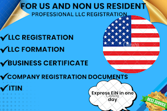 do company formation, llc creation, USA llc registration, itin, ein, amend llc