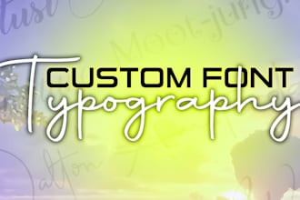custom handwritten signature brand identity logo fonts