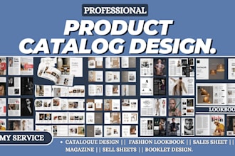 design a stunning product catalogue, sell sheet, lookbook and line sheet