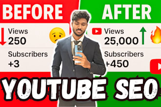 optimize your youtube SEO for top ranking and be your channel manager