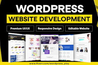 do website development, develop full stack web, front end, and backend