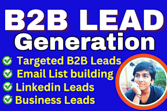 do b2b lead generation, email list building with linkedin sales navigator