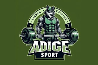 do gym, fitness logo, streetwear clothing brand and any graphics design