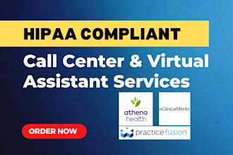 provide hipaa compliant call center and virtual assistant for healthcare