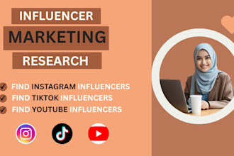 find influencer lists for instagram, tiktok and youtube influencer marketing