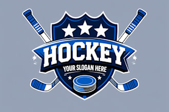 do hockey, gaming, sports, and basketball logo design