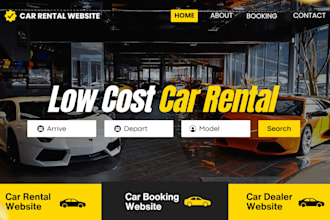 build car rental, car hire website, auto rental website with online booking