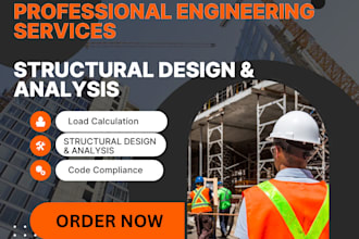 structural design and analysis, load calculations, beam, column, foundation