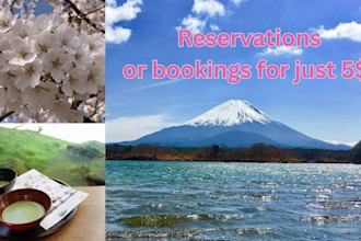 do bookings and reservations for your japan trip