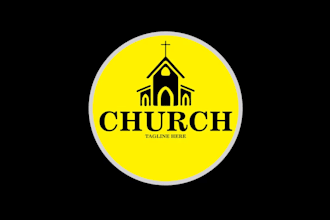 do modern ministry religious christian or church logo design
