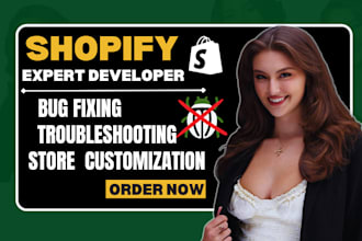 fix shopify bugs, customize themes, speed up store  and solve coding issues