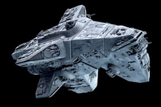 design spaceship model 3d model spaceship interior model hard surface model