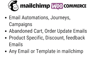do mailchimp automation, journeys campaigns for woocommerce