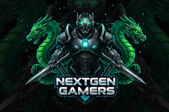 design gaming mascot, avatar and character logo