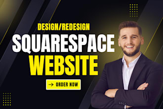 build squarespace website, design, redesign or develop a squarespace website