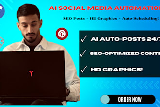 manage pinterest,instagram,facebook account with SEO optimized posts