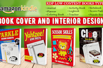 kdp low content book cover design, amazon kdp book cover