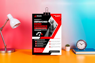 design a professional business flyer, postcard, and flyer design
