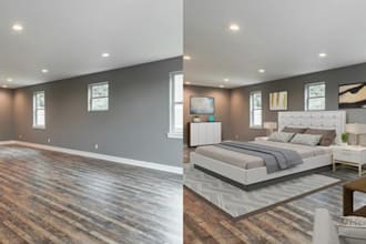 do virtual renovation for your listing and virtual staging
