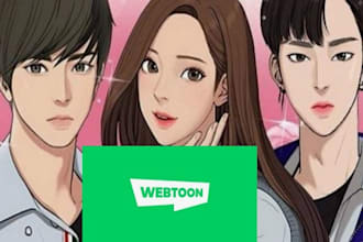 make professional quality webtoon or comic