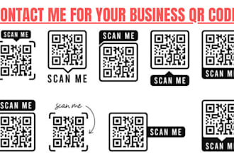 design  custom qr code, qr code generator, business card with qr code in 2hr