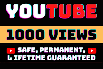 get real 10k youtube views with organic promotion usa audience