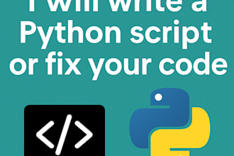 write , fix, or debug beginner python script with clean code