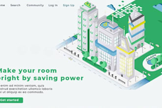 design isometric app illustration modern flat vector art 2d website illustration