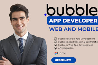 develop bubble io app website bubble io saas bubble mvp bubble API developer
