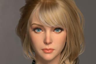 do high quality realistic 3d character models for games, films, vr and metaverse