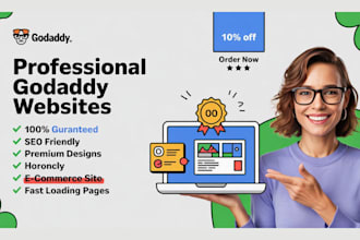 design or redesign stunning godaddy website or godaddy ecommerce store