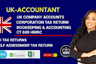 file UK company accounts UK vat, corporation tax return to hmrc ct600