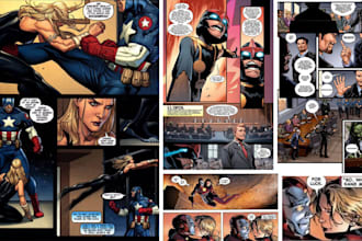 create comic strip for comic book illustration graphic novel illustration