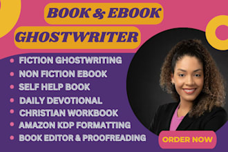 self help ebook ghostwrite ebook non fiction book proofread ebook book editor