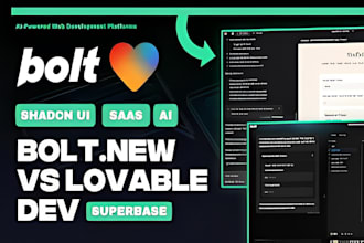 build bolt new react, next js app using lovable v0 cursor ai shadcn ui supabase