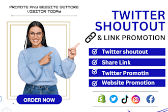 shoutout promote share website link to 100 active USA UK, twitter, ig, fb, users